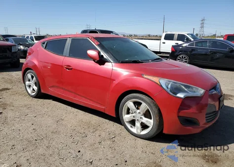 2012 Hyundai Veloster z USA, uszkodzony, nr VIN KMHTC6AD6CU042853